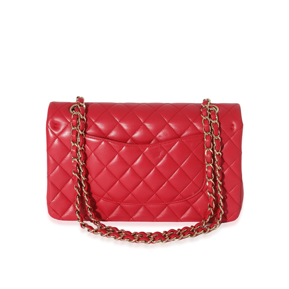 Chanel Dark Pink Lambskin Medium Flap Bag - Picture 3 of 7